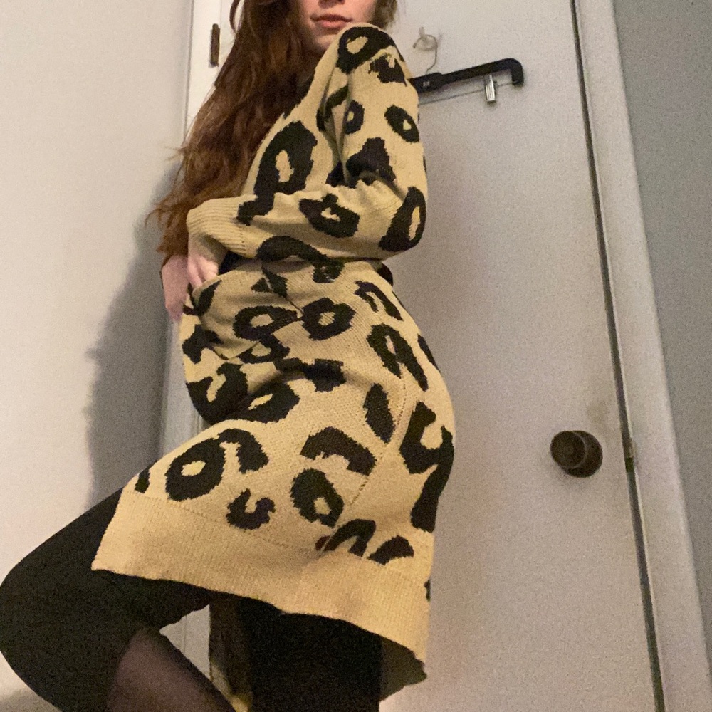 Cheetah Print Cardigan